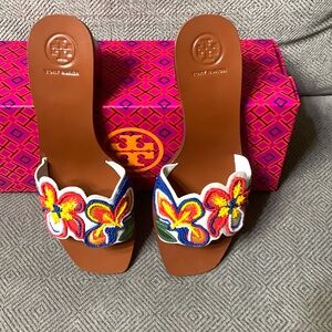 BRAND NEW 🔥 TORY BURCH BIANCA 45MM SLIDE CALF LEATHER 😍